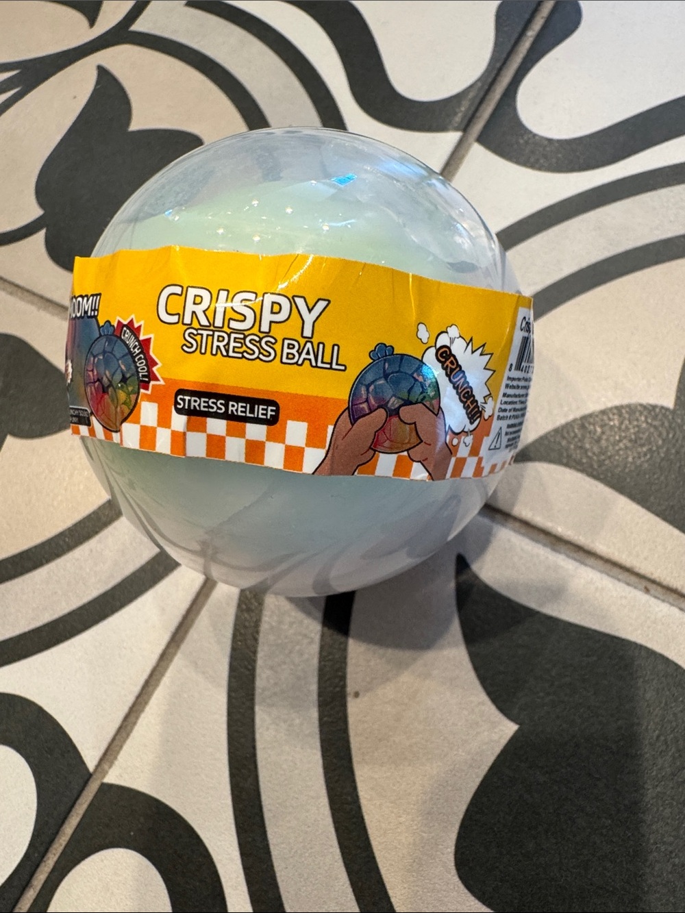 Crispy Stress Ball - Light Blue Kids Stress Relief Toy